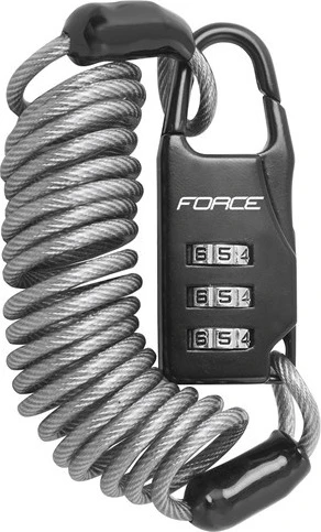Force Cijfer Kabelslot 120 Cm 2 Force Cijfer Kabelslot 120 Cm - Afbeelding 2